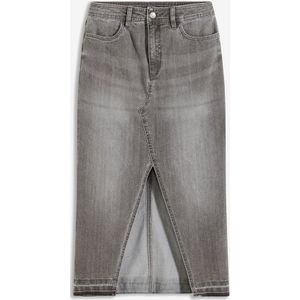 Midi spijkerrok met split