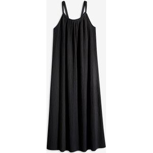 Wijde jersey jurk in midilengte