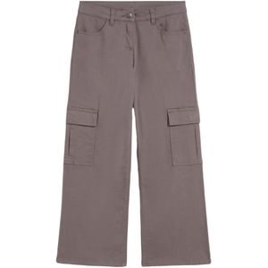 Meisjes cargo broek, wide leg