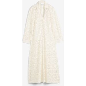 Lange, kanten blouse met top (2-dlg. set)
