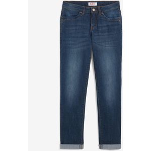 Stretch jeans mid waist, straight