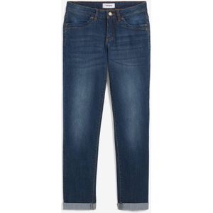 Stretch jeans mid waist, straight