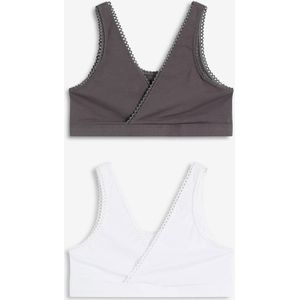 Dubbelzijdig Bralette met zacht katoen (set van 2)