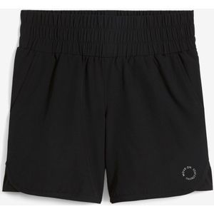 Sneldrogende outdoor short met gesmokte band