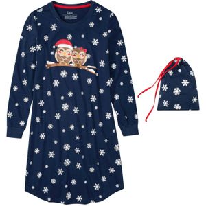 Nachthemd met cadeauzakje van biologisch katoen (2-dlg.set)