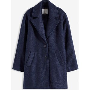 Korte, oversized bouclé jas