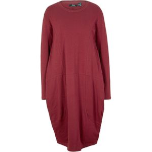 Katoenen overhemdjurk in O-vorm