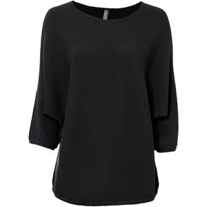 Geribde oversized trui in een viscosemix