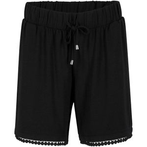 Jersey short in een viscosemix met een comfortabele band en kant