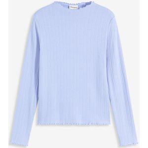 Accentuerend geribd shirt