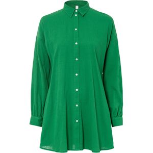 Lange crinkle blouse, wijd model