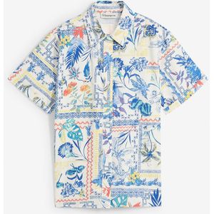 Overhemdblouse met zijde