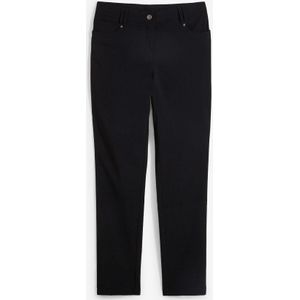 Bengaline stretch broek met comfortband, straight