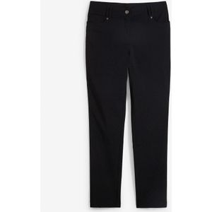 Bengaline stretch broek met comfortband, straight