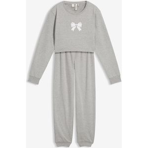 Huispak met een kort sweater in een zachte katoenmix