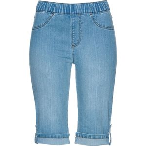 Jeans bermuda met elastische band