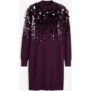 Gebreide jurk met pailletten
