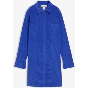 Figuuraccentuerende corduroy jurk