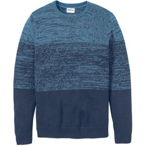 Gebreide comfort fit trui in een zachte katoenmix