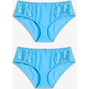 Maxislip met fijn kant (set van 2)