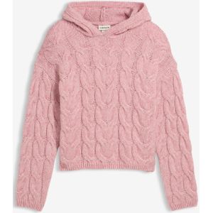 Gebreide hoodie van een zachte wolmix