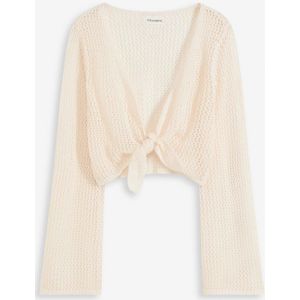 Kort vest in gehaakte look