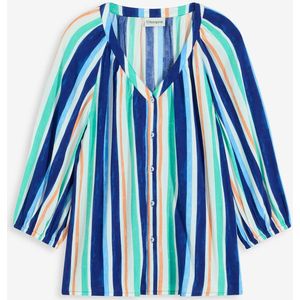 Blouse van gestructureerde viscose