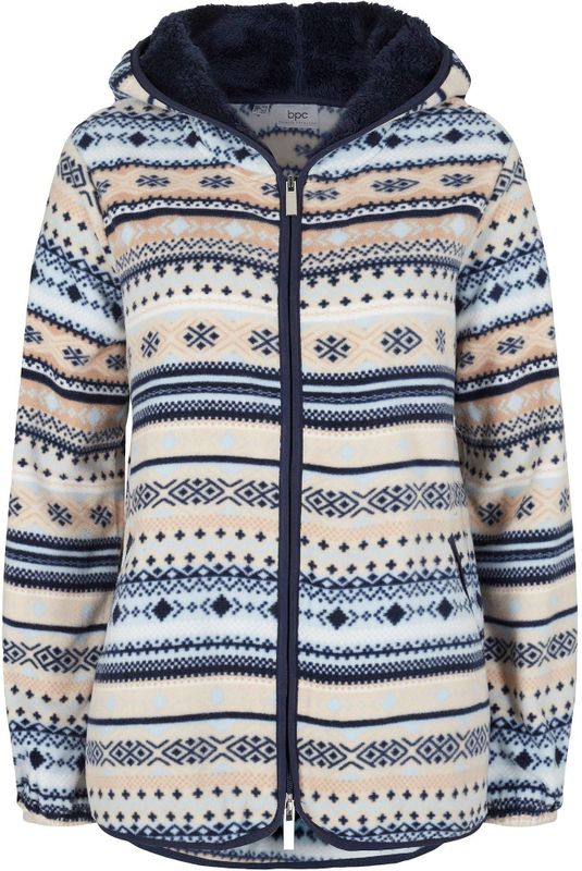 Fleece Vest - Met Capuchon - Noors Patroon