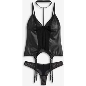 Jarreteltop en slip (2-dlg. set)