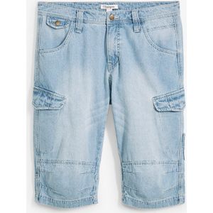 Lichte jeans cargo bermuda, relaxed fit