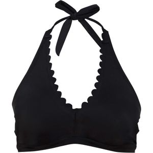 Halter bikinitop met gerecycled polyamide