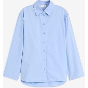 Overhemdblouse van katoen