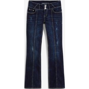 Bootcut jeans met siernaden