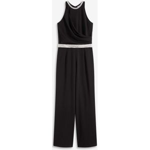 Jumpsuit van gestructureerde crèpe