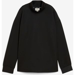 Scuba-shirt met opstaande kraag