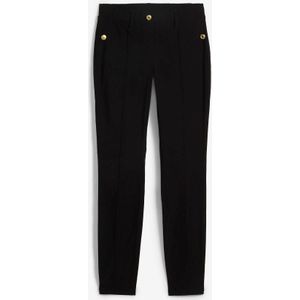 Stretch instapbroek met sierknopen