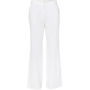 Geweven broek van linnen-katoenmix