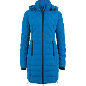 Lange, gewatteerde jas