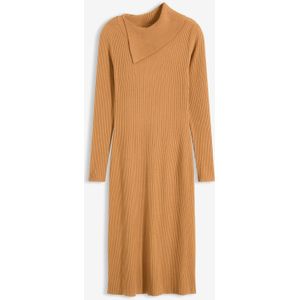 Gebreide jurk in een soepele viscosemix