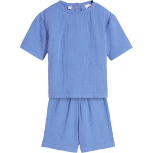 Jongens mousseline overhemd en short (2-dlg. set)