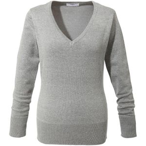 Fijngebreide trui met V-hals