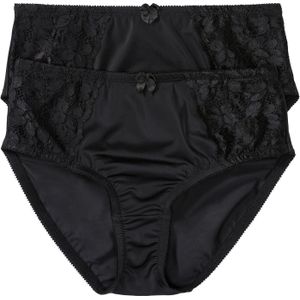 Maxislip met fijn kant (set van 2)