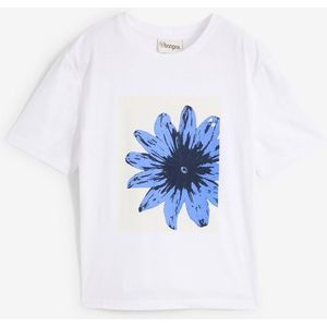 T-shirt van katoen met print
