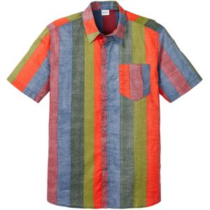 Overhemd van zomers materiaal met korte mouwen