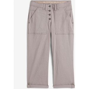 3/4 stretch broek met crashed effect