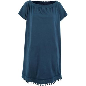 Jersey jurk met carmenhals