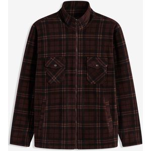 Fleece jas met opstaande kraag