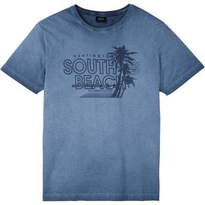 T-shirt in washed out look van biologisch katoen