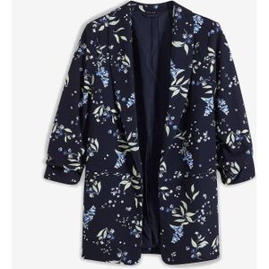 Lange gedessineerde blazer