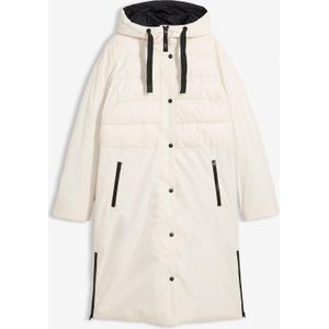 Lange gewatteerde jas